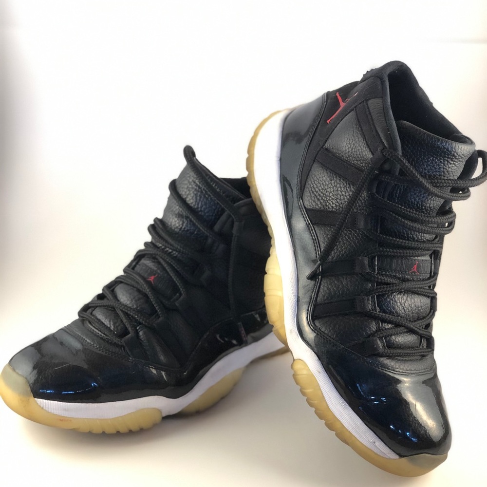 Nike Air Jordan 11 Retro XI Black Sneakers sz 13